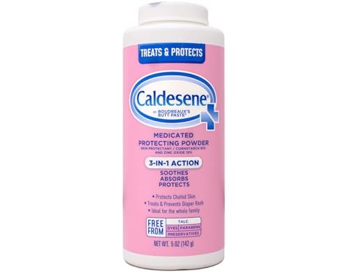 Caldesene Medicated Protecting Powder with Zinc Oxide & Cornstarch-Talc Free, 5 Ounce (5 Pack) - Image 2