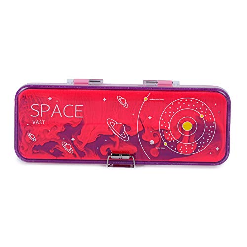 webby marker pen pencil geometry box for kids with two sections-Purple - Image 5