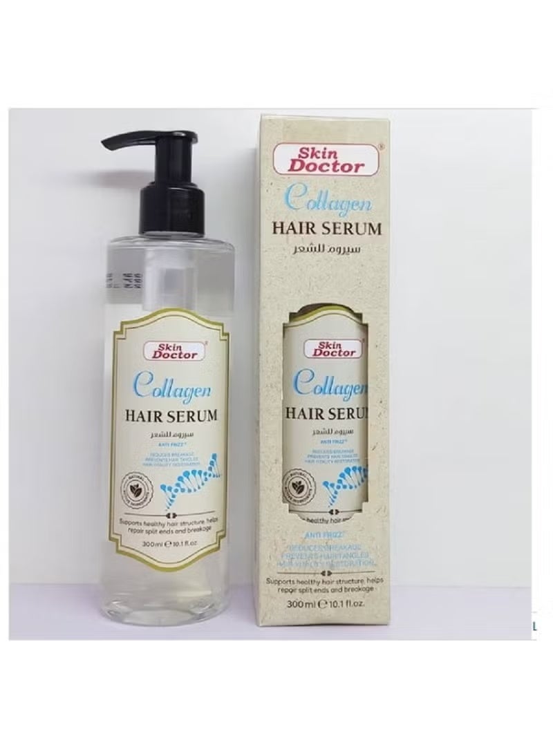 Collagen Hair Serum 300ml – Strengthening and Hydrating Serum for Dry, Weak, and Damaged Hair