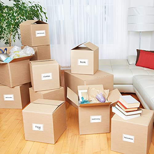 Outus 200 Sets Self Adhesive Index Card Pockets with Blank Cards 4 x 2.5 Clear Adhesive Pockets Label Holders Bin Labels for Storage Bins Organizing Box Drawer - Image 5