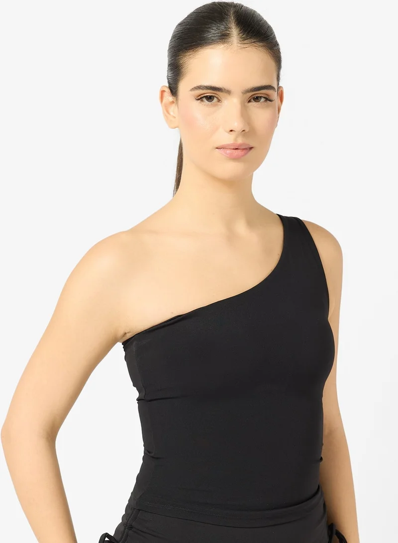 فورورد بلوزة بدون حمالات بكتف واحد