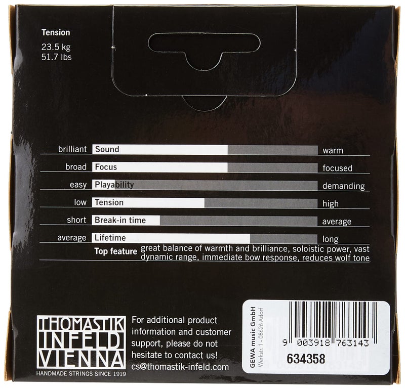 Thomastik-Infeld Rondo Violin Strings RO100, Synthetic Core Set for Professionals - Tin-plated E, Aluminum A, Silver D&G â€“ Deep Tonal Intensity with Compact Focus â€“ Vast Dynamic Range - Made in Vienna - Image 2