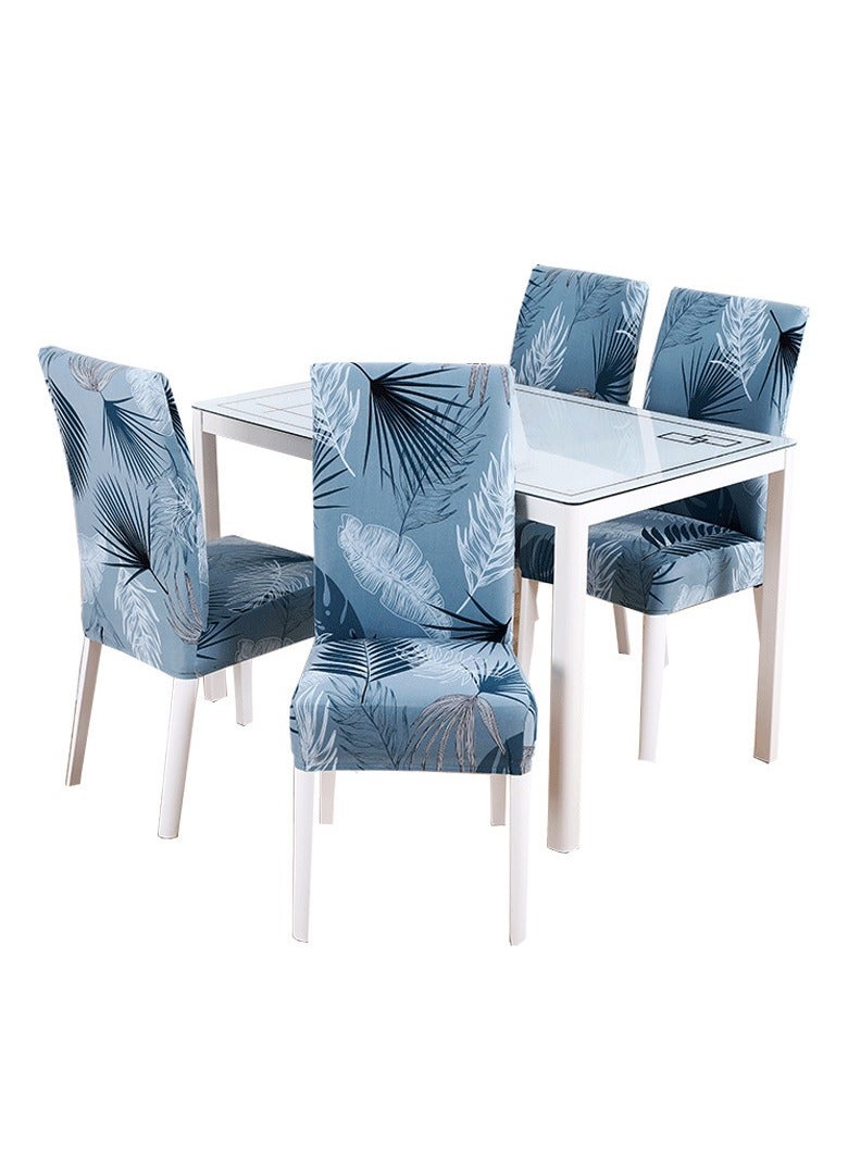 4-Piece Dining Chair Cover Multicolour 38x46centimeter - Image 1