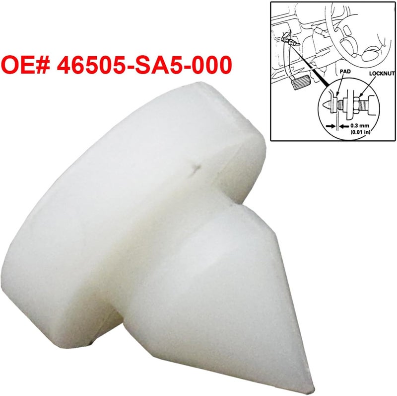 إكسسوارات سيارات: وسادة توقف لدواسة القابض لسيارات أكورا-سيفيك (Acura-Civic)، رقم المنتج: 46505-SA5-000، 46505SA5000. تتميز هذه الوسادة بأنها تحد من حركة دواسة الفرملة، مما يساعد على تحسين أداء الفرملة بشكل أفضل. مناسبة للمحترفين والمبتدئين على حد سواء. تتكون العبوة من 4 وسادات. المواصفات: الحجم كما هو موضح في الصورة؛ الطراز المناسب: أكورا-سيفيك؛ المحتويات في العبوة: 4 وسادات لدواسة القابض. - Image 2
