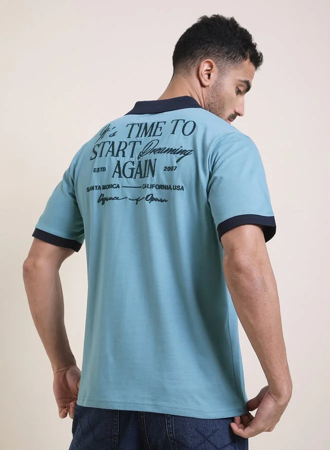 Difference of Opinion Men Relaxed Fit Embroidery Polo