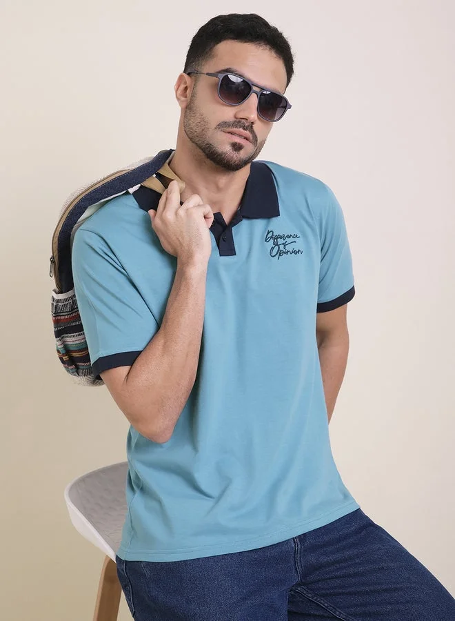 Difference of Opinion Men Relaxed Fit Embroidery Polo