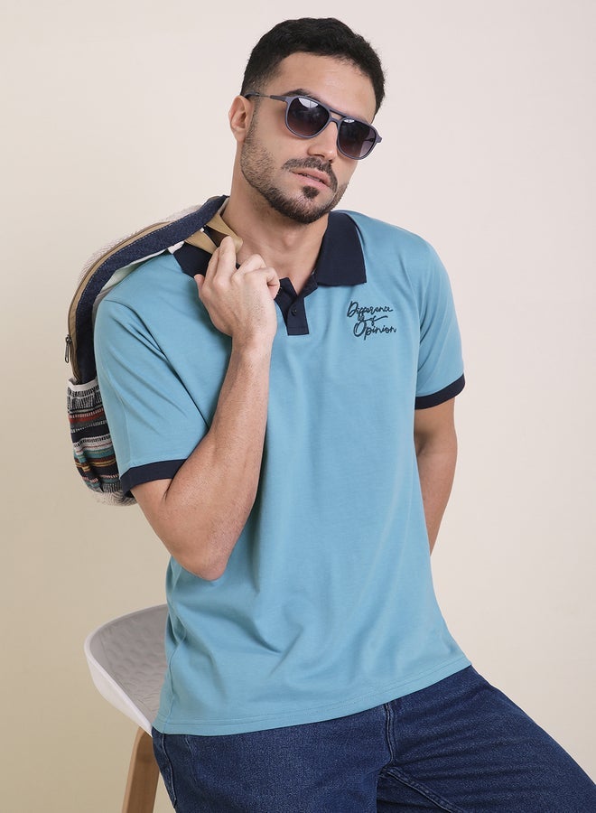 Difference of Opinion Men Relaxed Fit Embroidery Polo - Image 1