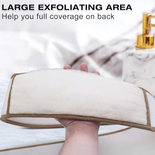 METLUCK 50 Inch Extra Long Natural Exfoliating Loofah Luffa Back Scrubber for Shower for Men Women, Deep Clean & Invigorate Your Skin Back Scrubber - Image 4