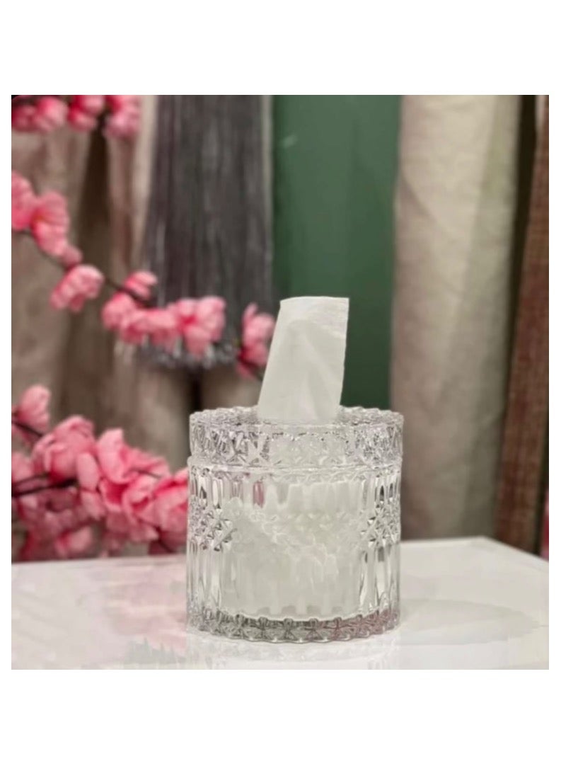 علبة مناديل زجاج - Image 1