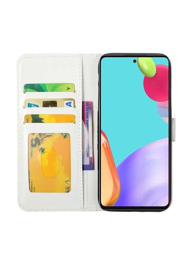 S-TOP Case For Samsung Galaxy A82 Oil Embossed 3D Drawing Leather Phone Case - Image 4