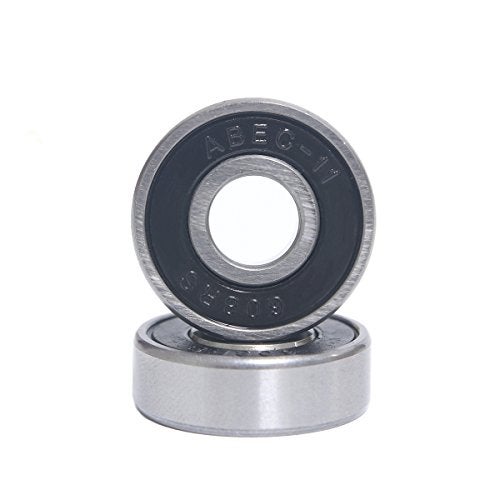 Z-FIRST Precision 608 RS ABEC 11 Bearings for Scooters,Longboards and Skateboards (Pack of 10 PCS) (Black) - Image 2