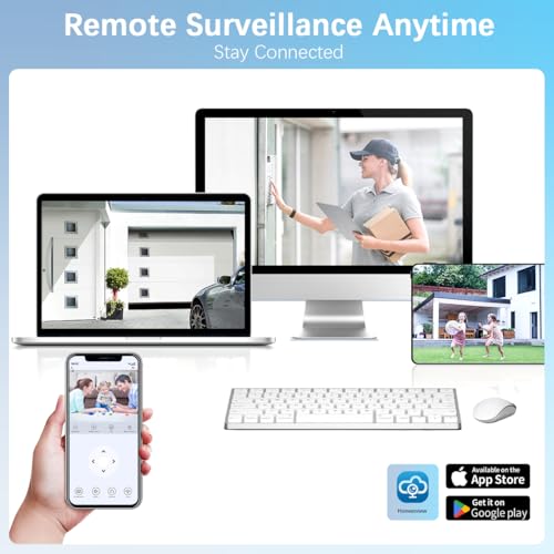 WEILAILIFE 【90ft Super Night Vision】 Wired Security Camera System, Home Video Security Cameras Systems, POE DVR Surveillance Kits - Image 4