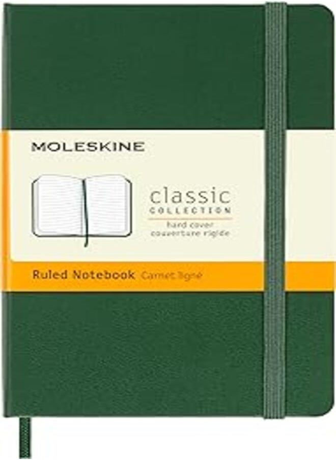 MOLESKINE Moleskine Notebook, Pocket, Ruled, Myrtle Green, H 