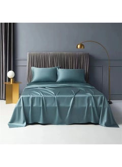 Bed Sheet 100% Tencel Lyocell Set 4PC Flat Sheet 1 Fitted Sheet 2 Pillowcases (Dark Green) - pzsku/ZE783730FE0156354BDEFZ/45/_/1653046445/9a988f11-15a5-4ad8-a24a-6207e78dfa0e