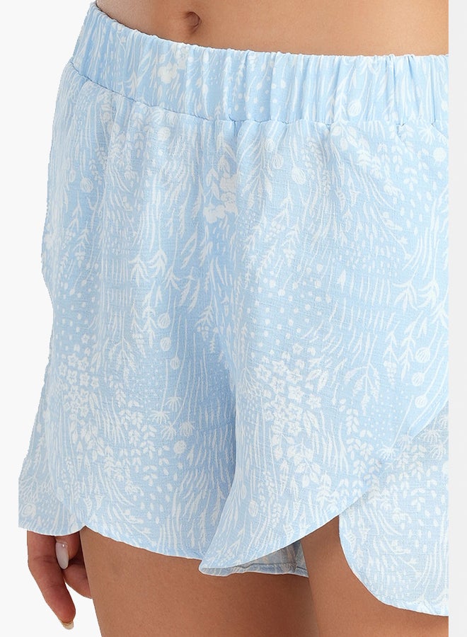 Carina Light Blue Cotton Pyjama Short - Image 4