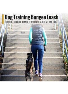 OneTigris OneTigris Dog Leash,No Pull Dog Leash,Tactical Dog Training Bungee Leash with Control Handle Quick Release Nylon Leads Rope (Black)  - Image 3
