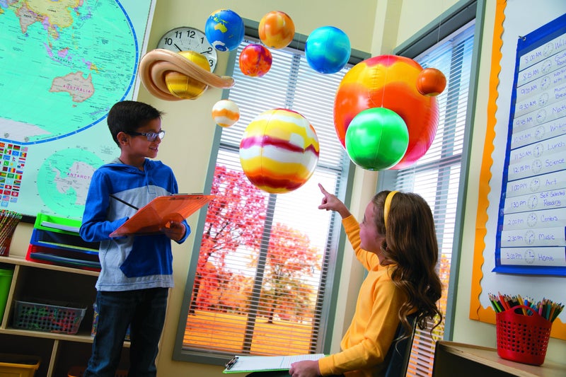 Fun Express Inflatable Solar System Model Kit - 10 Piece Educational Space Toys Set with Planets & Sun for Kids | Perfect for Science Classroom Decor, Space Themed Party Decorations & Bedroom Display - Image 2