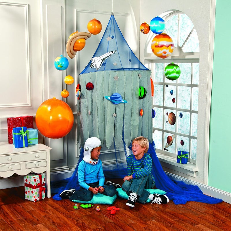 Fun Express Inflatable Solar System Model Kit - 10 Piece Educational Space Toys Set with Planets & Sun for Kids | Perfect for Science Classroom Decor, Space Themed Party Decorations & Bedroom Display - Image 4