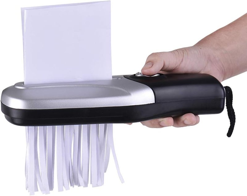 كاست ويف ممزق محمول، يعمل بالUSB/البطارية، ممزق ورق صغير يدوي، سعة 2 لتر، قاطع ورق صغير للمكتب - Image 1