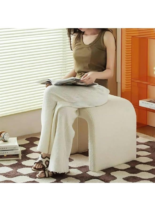 لوفت مسند قدم، مسند زينة، كرسي زينة، مقعد تغيير الأحذية، مسند قدم مبطن للمدخل لغرفة المعيشة، غرفة النوم، المدخل، بيج، بوليستر، خشب رقائقي-197331A - Image 2