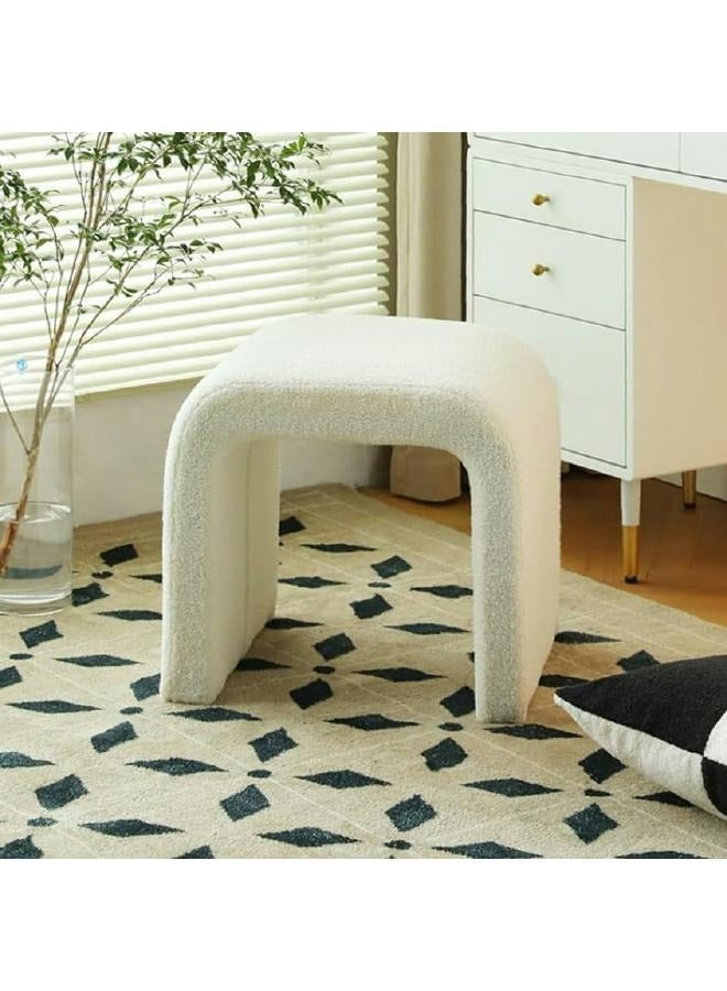 لوفت مسند قدم، مسند زينة، كرسي زينة، مقعد تغيير الأحذية، مسند قدم مبطن للمدخل لغرفة المعيشة، غرفة النوم، المدخل، بيج، بوليستر، خشب رقائقي-197331A - Image 4