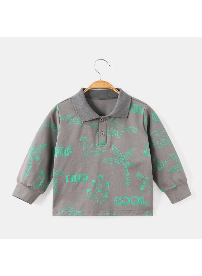 Boys' Baby Autumn Versatile Collar Top T-shirt - Image 3