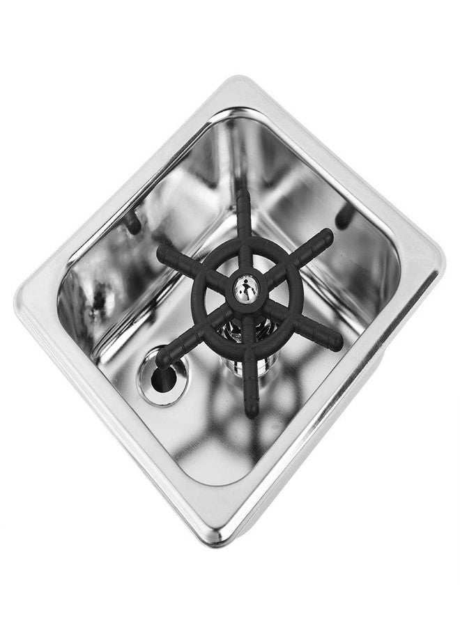 Jeffergarden Glass Rinser for Sink, Automatic Stainless Steel Cup Washer Cup Cleaner Sink Attachment for Home Kitchen Hotel Bar Restaurant - Image 2
