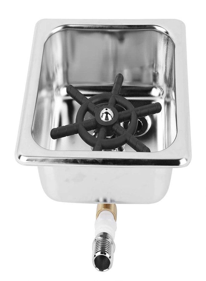 Jeffergarden Glass Rinser for Sink, Automatic Stainless Steel Cup Washer Cup Cleaner Sink Attachment for Home Kitchen Hotel Bar Restaurant - Image 1