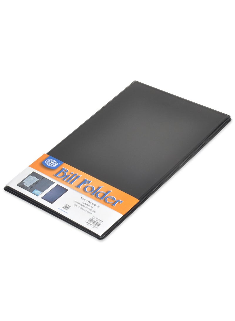 FIS حافظة فواتير غلاف PVC الحجم: 150 x 250 مم اللون: أسود - FSCL11LN - Image 1