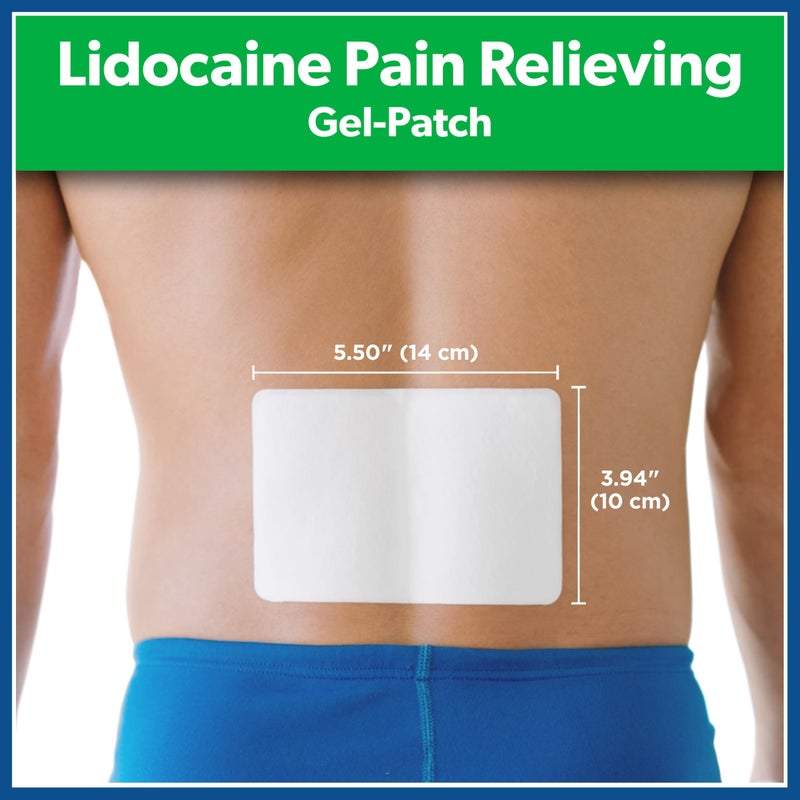 Salonpas Lidocaine 4% Pain Relieving Gel-Patch, 6 Count, for Back, Neck, Shoulder, Knee & Elbow Pain - Image 2