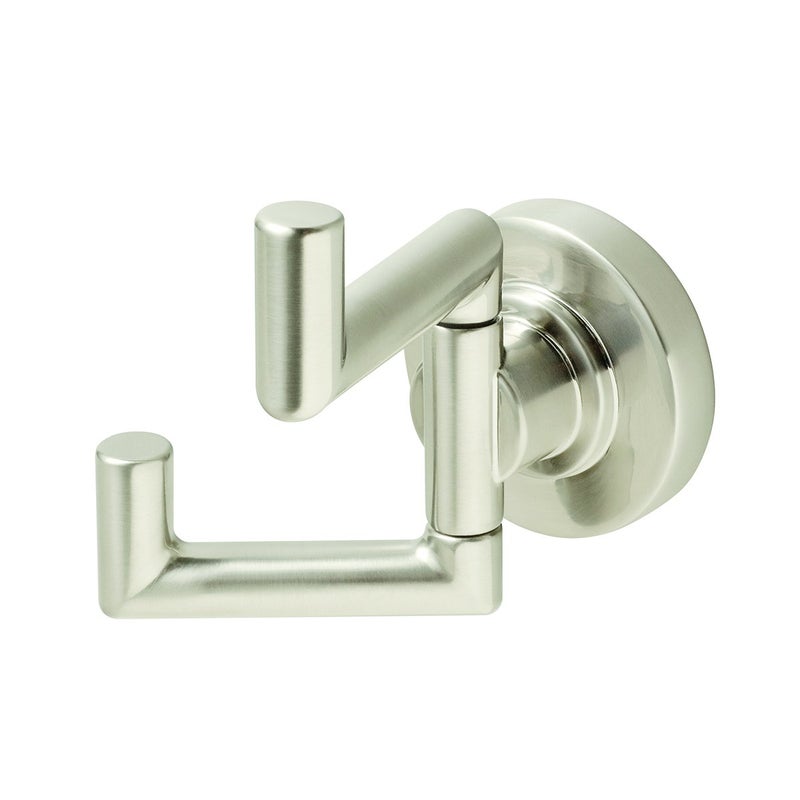 Speakman SA-1008-BN Neo Double Robe Hook for Modern Designed Bathroom DÃ©cor, Brushed Nickel - Image 1