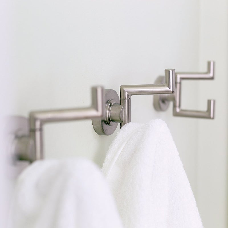 Speakman SA-1008-BN Neo Double Robe Hook for Modern Designed Bathroom DÃ©cor, Brushed Nickel - Image 4