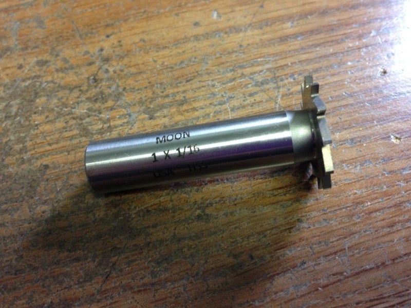 Moon Cutter 1/16" x 1" HIGH Speed Steel Narrow Width KEYSEAT Cutter - Image 2