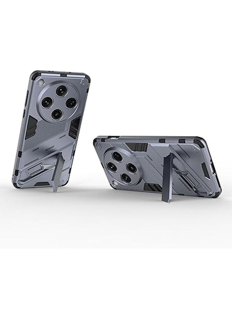 Generic - Case Compatible with Oppo Find X8 Pro Case, 2 in 1 Armor Shockproof TPU Hybrid Hard PC Protective Anti-Drop Cover with Foldable Hidden Bracket Stand - Image 1