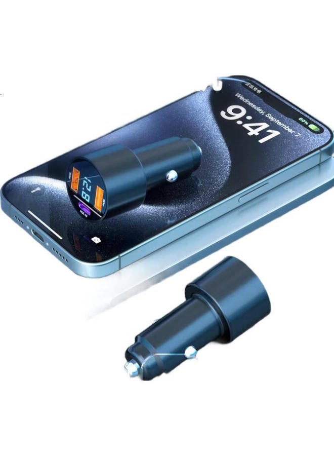 WITGOER Zhiguozhe Car Charger, 220W Super Fast Charging, Usb Interface, Dual-Port, Multi-Functional, Quick Car Charging Head, Power Adapter, Converter, Suitable For Trucks, Compatible With Apple, Huawei, Xiaomi - Image 3