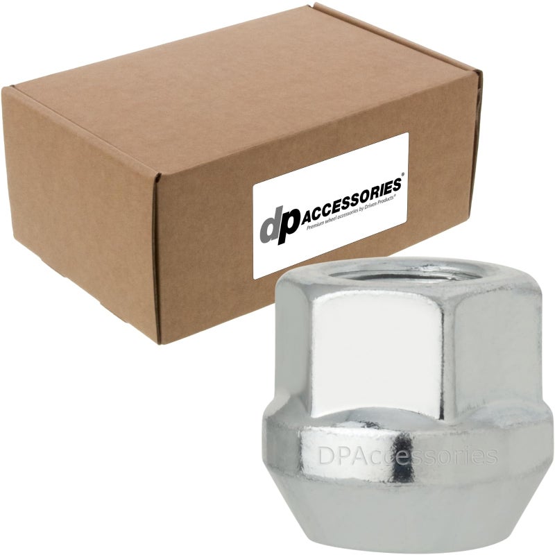 DPAccessories Zinc M12x150 Lug Nuts Open End Bulge Acorn 21mm 083 Tall 19mm 34 Hex Bulk Box of 100 D21262308100