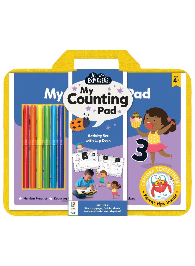 مجموعة أنشطة الرياضيات للأطفال من هينكلر جونيور إكسبلوررز مع مكتب محمول - مجموعة تعليمية للأطفال - Image 1