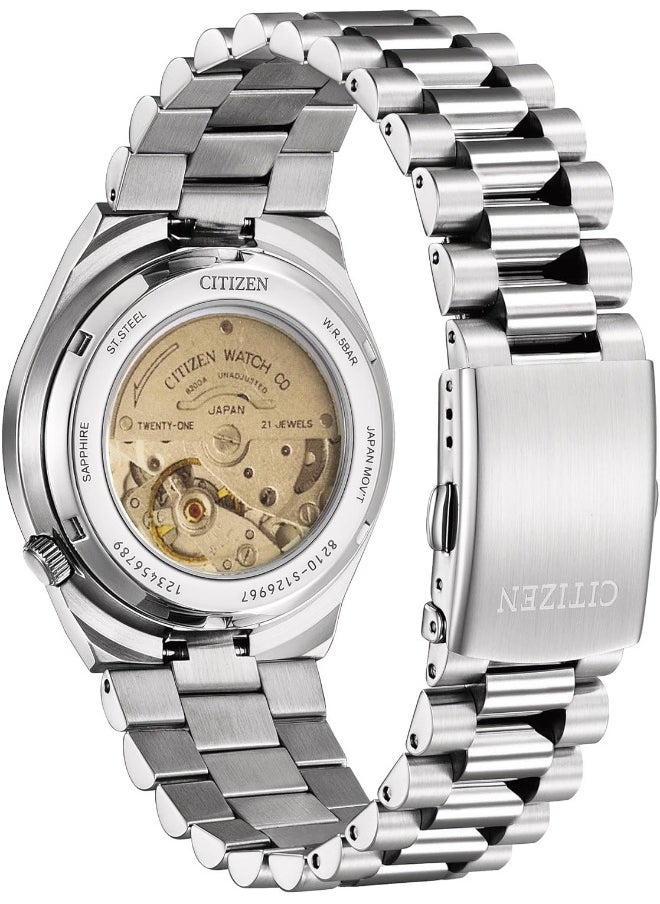 CITIZEN Men's Tsuyosa Stainless Steel Automatic Pantone Blazing Red Dial Watch  - NJ0158-89W  - Image 3