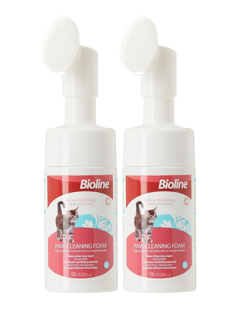 Bioline رغوة تنظيف مخالب القطط 2X100 مل - Image 1