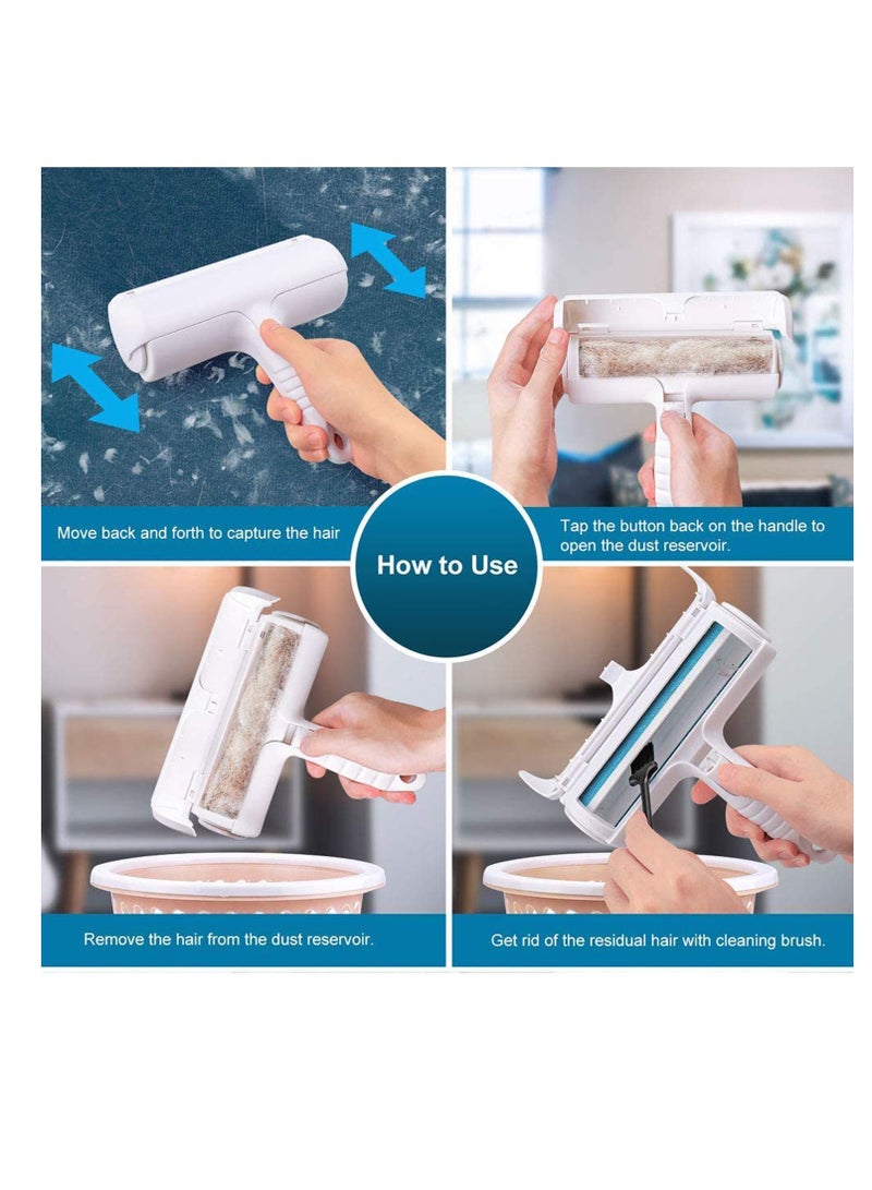 Zikra Pet Hair Remover, Reusable Dog  Cat Remover Lint Roller, Fur from Furniture, Sofa, Bedding, Comforters Couch, and More - Image 3