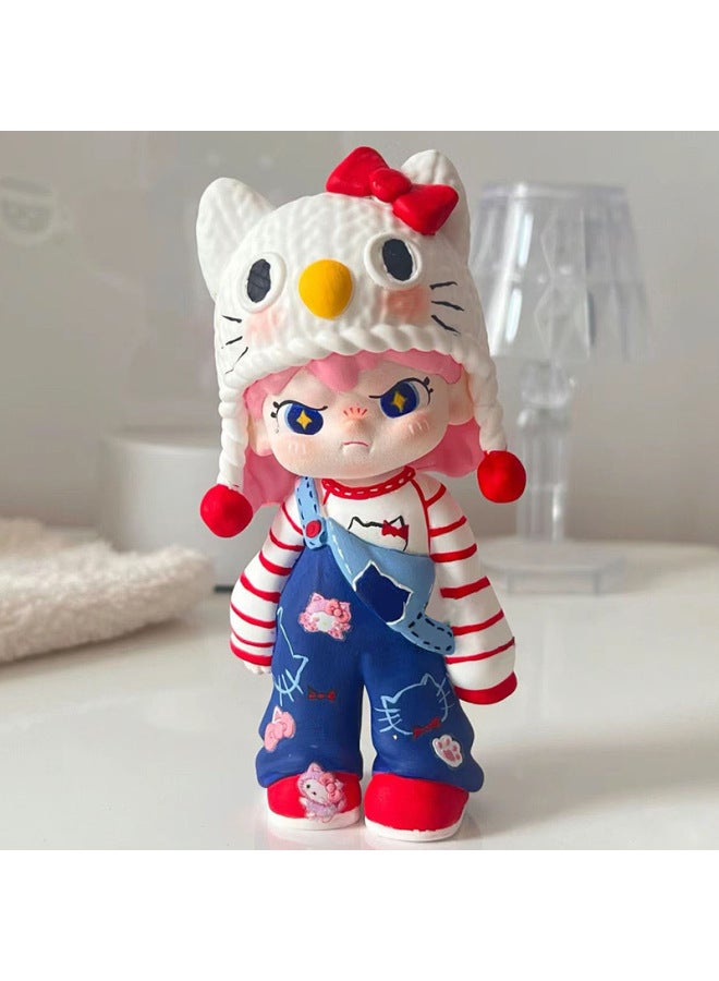 3D Egg Party Plaster Doll Painted White Embryo Diy Creative Children's Plaster Painted Graffiti Toy Painting-Color:Real Gypsum Doll 4 Pack + Paint Set - Image 2