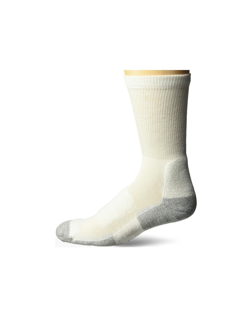 thorlos Men's Light Cushion Crew Walking Socks | LWXM White/Platinum / L