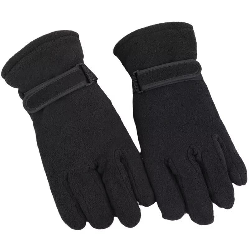 OVOY Men Winter-Polar-Fleece-Driving-Gloves Soft Warm Double-layer Windproof Cold-Weather Gloves for Riding Sport Outdoor - Image 3