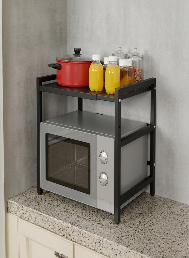 Home Essentials HomeEssentials Kitchen Adjustable Standing Shelving Rack, Multi-Layer Storage Organizer, Heavy Duty Metal Rack for Kitchen Countertop, Pantry, Microwave Oven & Spice Storage - Image 1