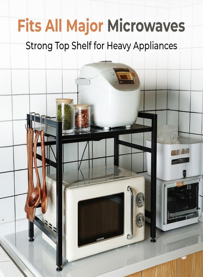 Home Essentials HomeEssentials Kitchen Adjustable Standing Shelving Rack, Multi-Layer Storage Organizer, Heavy Duty Metal Rack for Kitchen Countertop, Pantry, Microwave Oven & Spice Storage - Image 2
