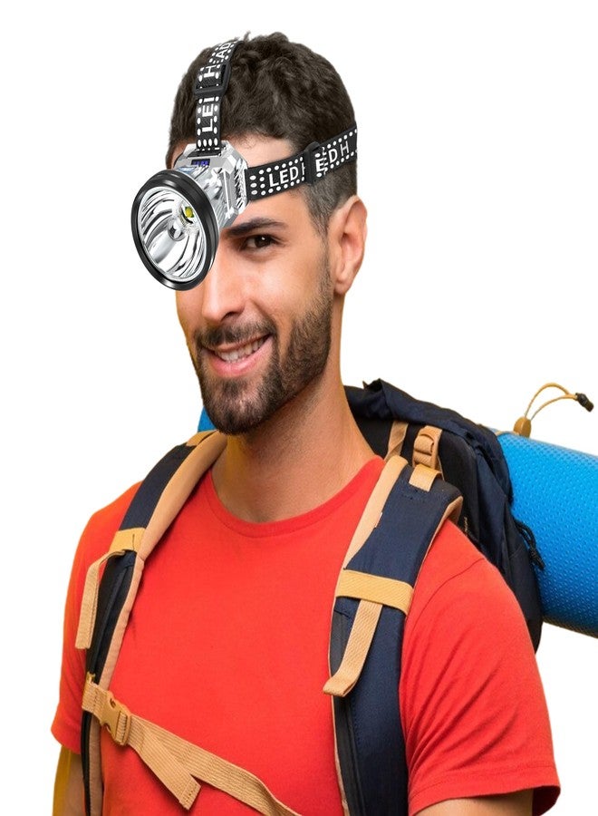NEWDRU NightBeam Pro - 360° Adjustable LED Headlamp | Ultra-Bright, Rechargeable & Water-Resistant | 3 Light Modes for Camping, Hiking & Emergency Use - Image 2