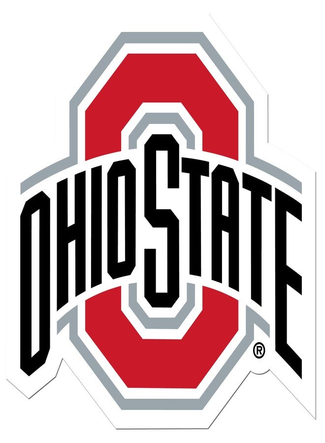 Siskiyou NCAA Siskiyou Sports Fan Shop Ohio State Buckeyes Auto Decal 8 inch sheet Team Color - Image 1
