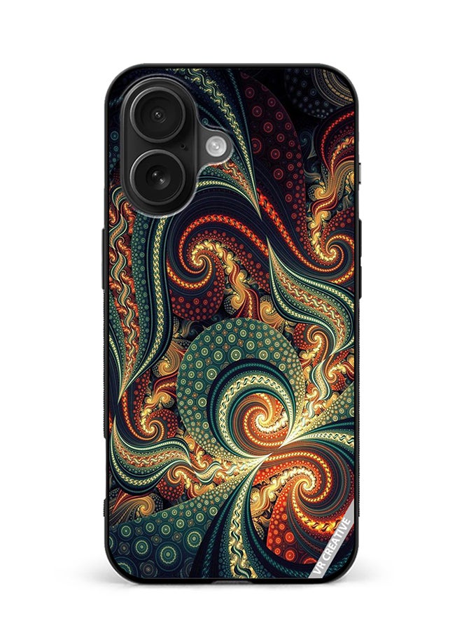 VR CREATIVE Protective Case Cover For Apple iPhone 16 Pastel Green Design Multicolour