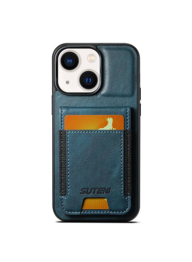 The Bros Case For iPhone 13 H03 Oil Wax Leather Wallet Stand Back Phone Case