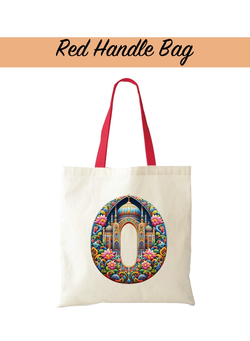 PRINTSHOP4ME Pack of 3 Initial Monogram Gift Set - Black Coffee Mug, Cosmetic Bag and Cotton Tote bag Set - Gift Set for Her - Perfect for Ramadan, School, Travel and Birthday Gift - Image 3